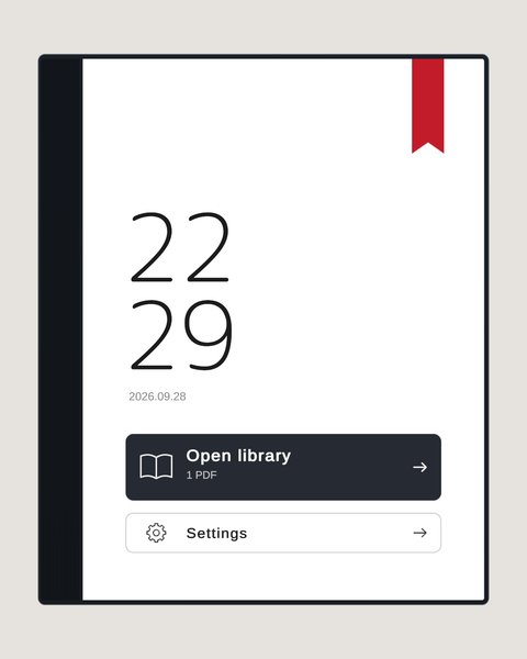 Home screen