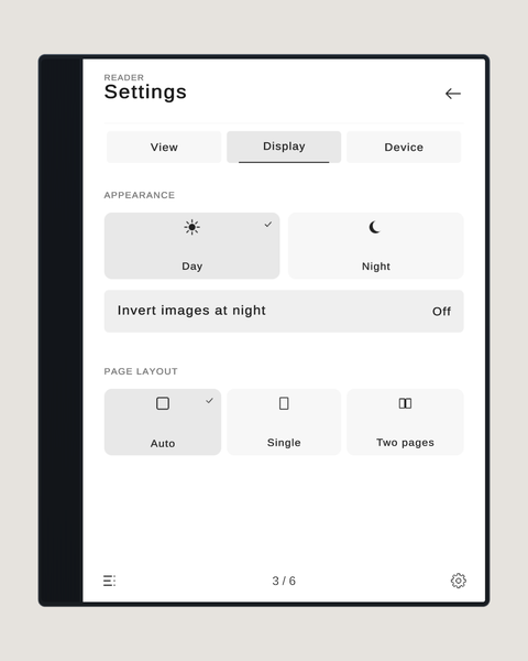 Settings: Display